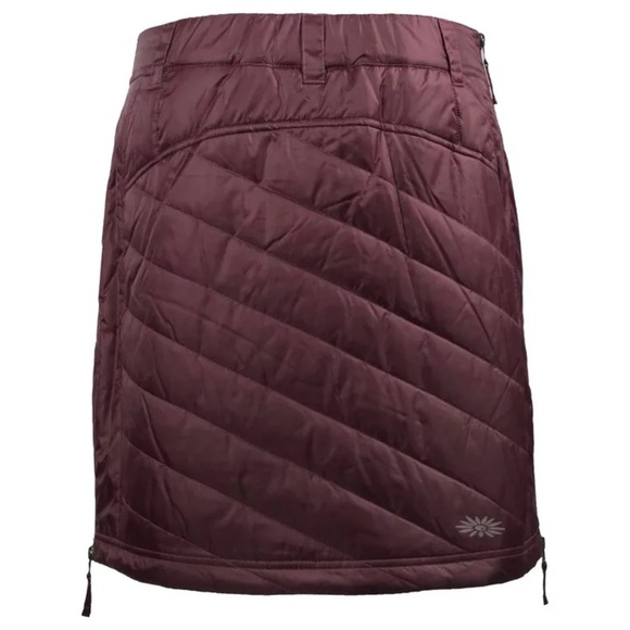 [M]Skhoop Original Women's Sandy Short Skirt Ruby Red Quilted Insulated - Picture 10 of 10
